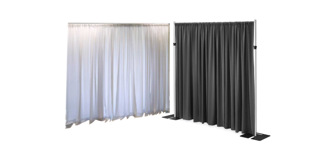 Pipe and drape rental NYC for event backdrops and room division