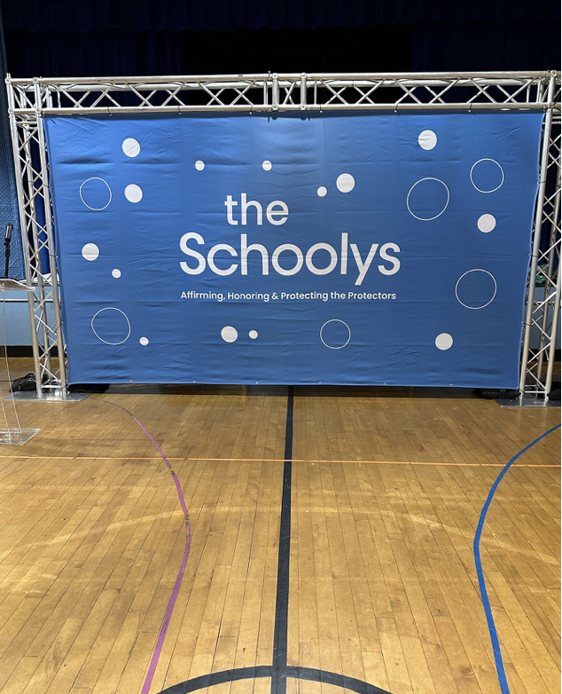 Pipe and drape used as event backdrop and room divider